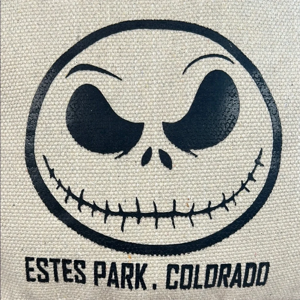 Jack Skellington Hemp Backpack Estes Park Colorado Boho Aztec‎ Sustainable NWOT